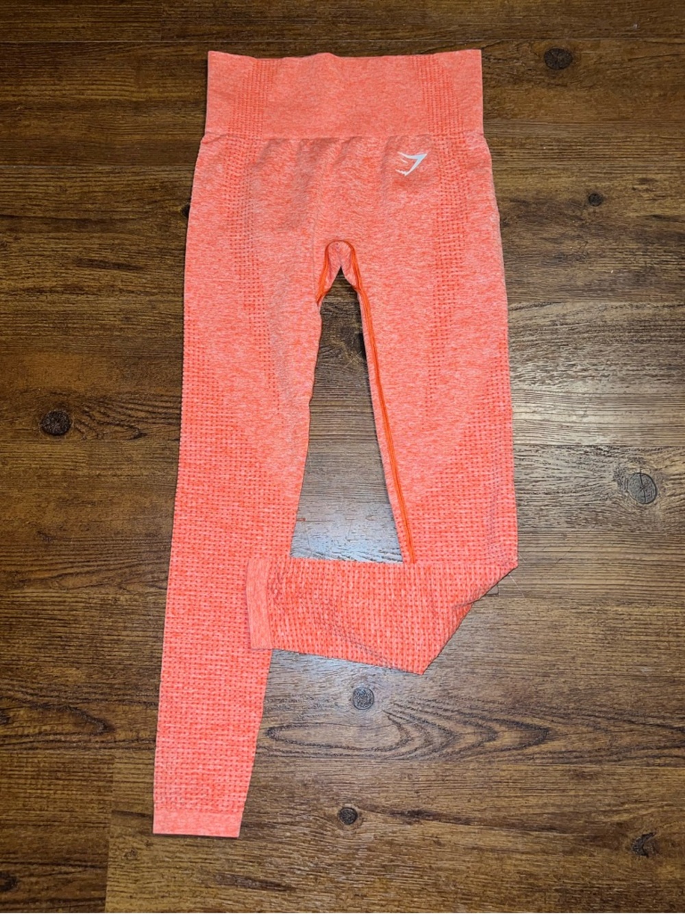 Gymshark Coral Orange Seamless Vital High-Waist Activewear Leggings Size XS/S - Picture 7 of 12